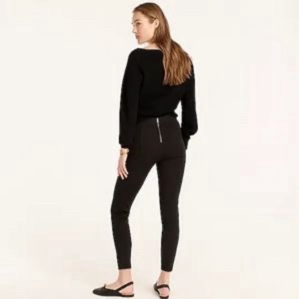 J. Crew Charcoal Pixie Zipper Back Leggings